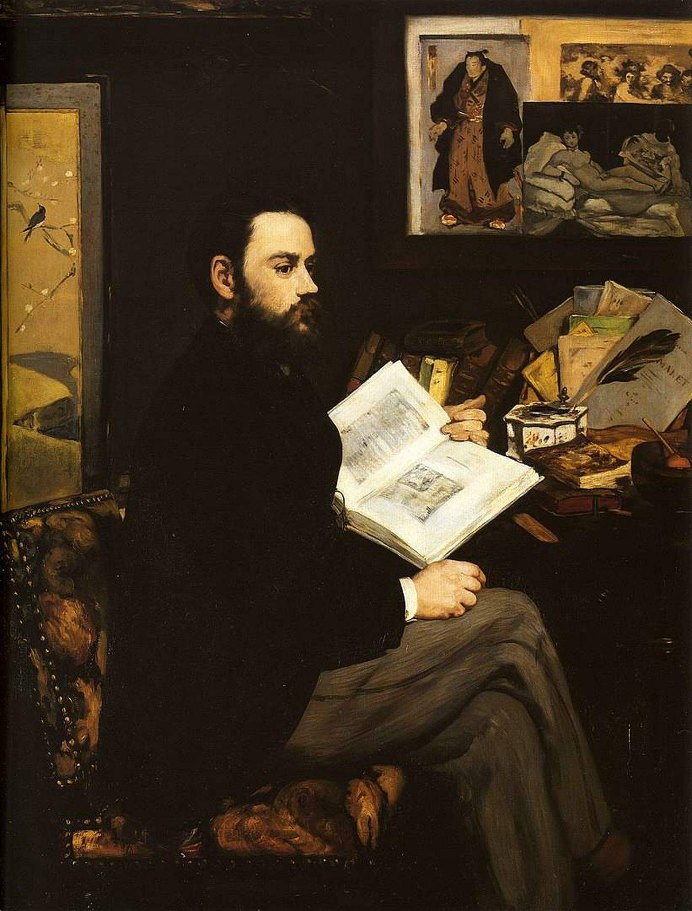 Édouard Manet, Portrait d'Émile Zola, 1868. Parigi Musée d'Orsay.jpg
