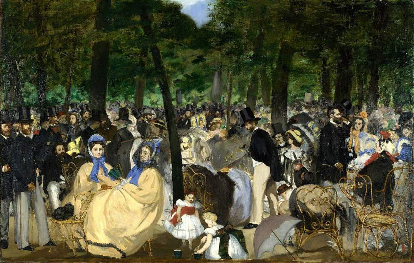 Édouard Manet, La Musique aux Tuileries, 1862. Londra, National Gallery.jpg
