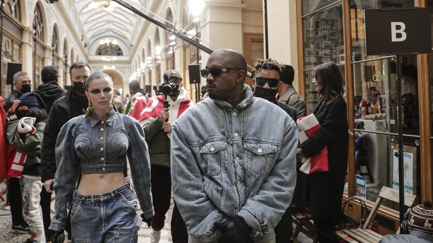 Kanye West a Parigi lo scorso 23 gennaio