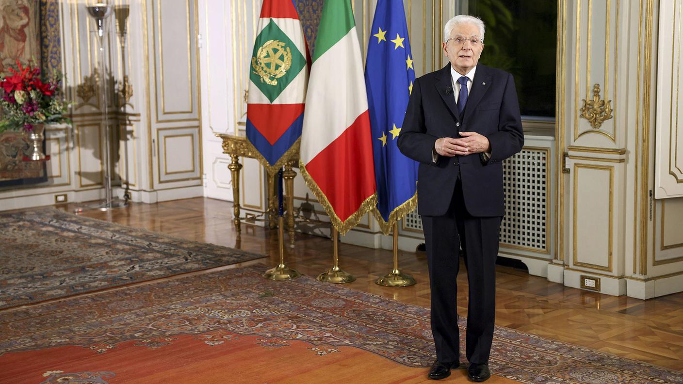Il presidente della Repubblica italiana, Sergio Mattarella