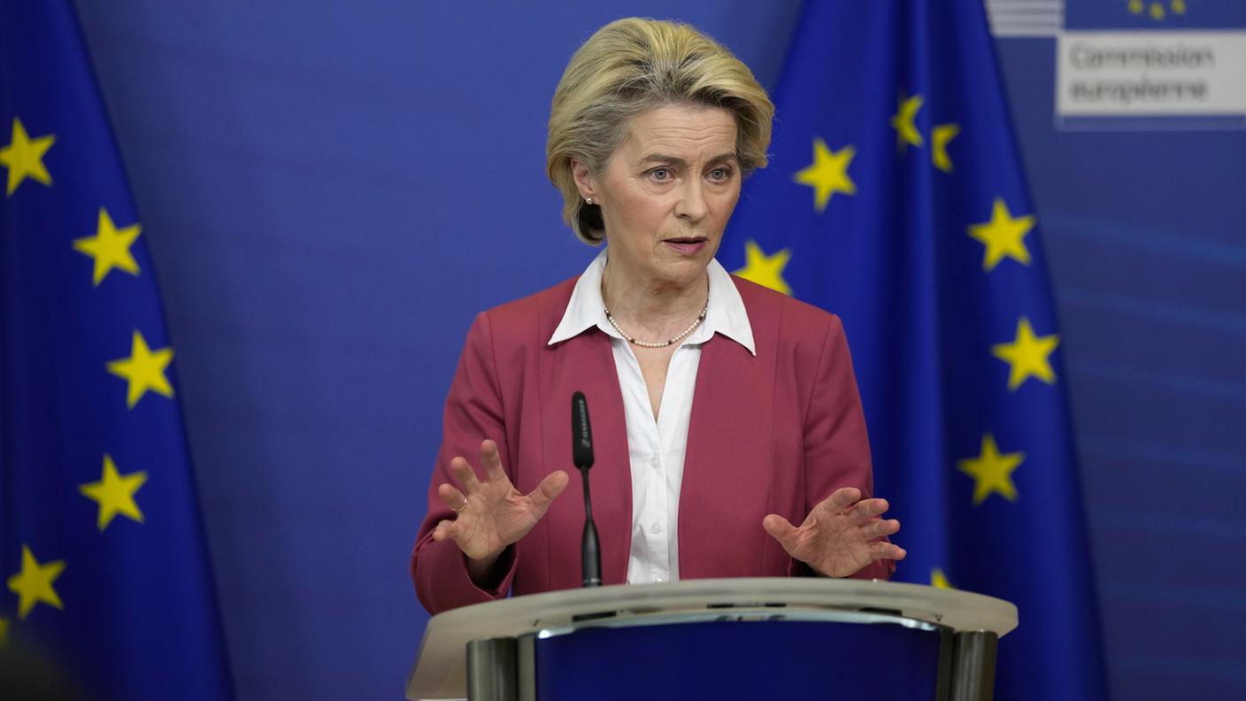 La presidente della Commissione europea, Ursula von der Leyen