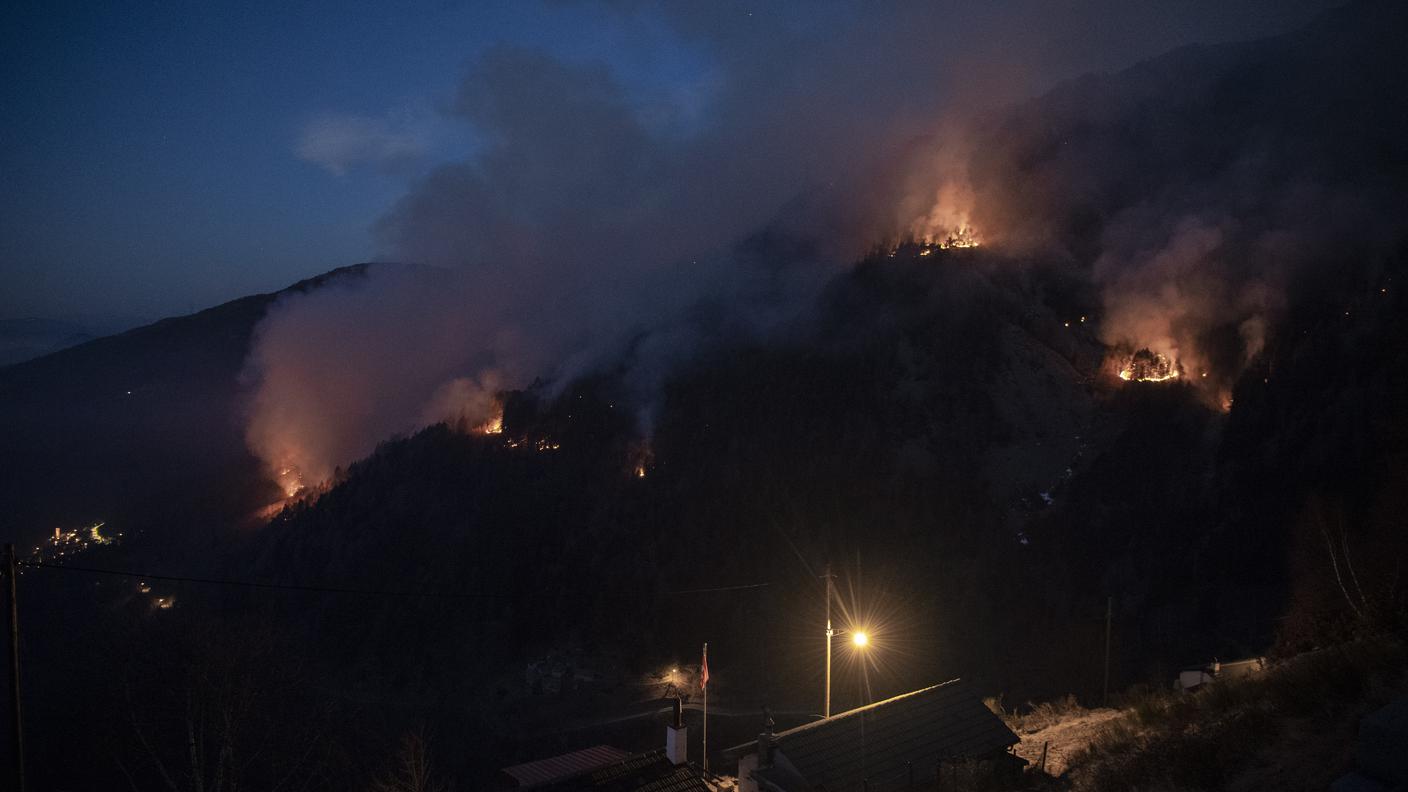 Il momento più delicato: la notte tra il 30 e il 31 gennaio quando era stata ordinata l'evacuazione di Indemini