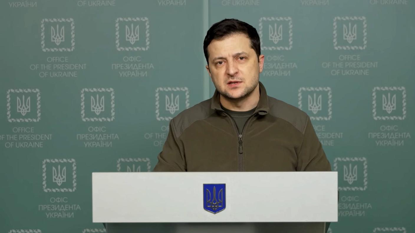 Il presidente ucraino Volodymyr Zelensky