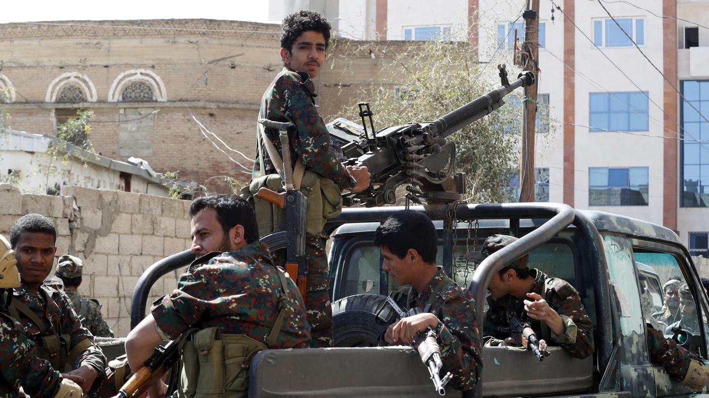 Miliziani Houthi in una foto d'archivio