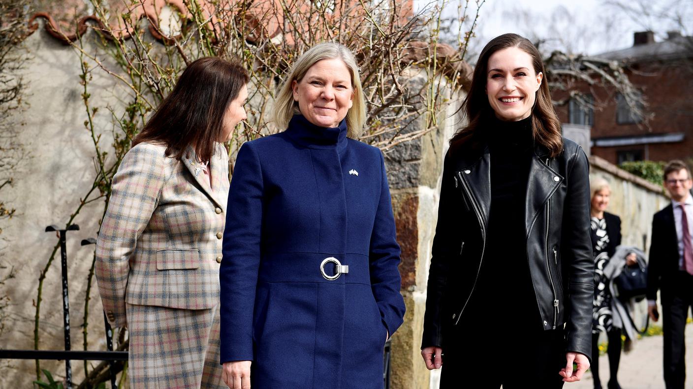 A sinistra Magdalena Andersson a destra Sanna Marin
