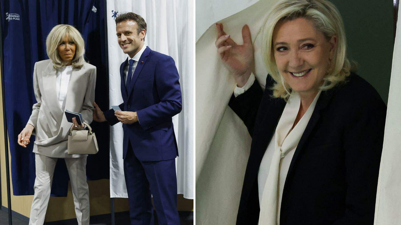 I due candidati alla presidenza francese alle urne