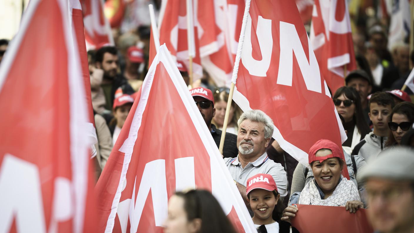 Volti del corteo di Losanna. Erano una cinquantina gli eventi previsti in Svizzera