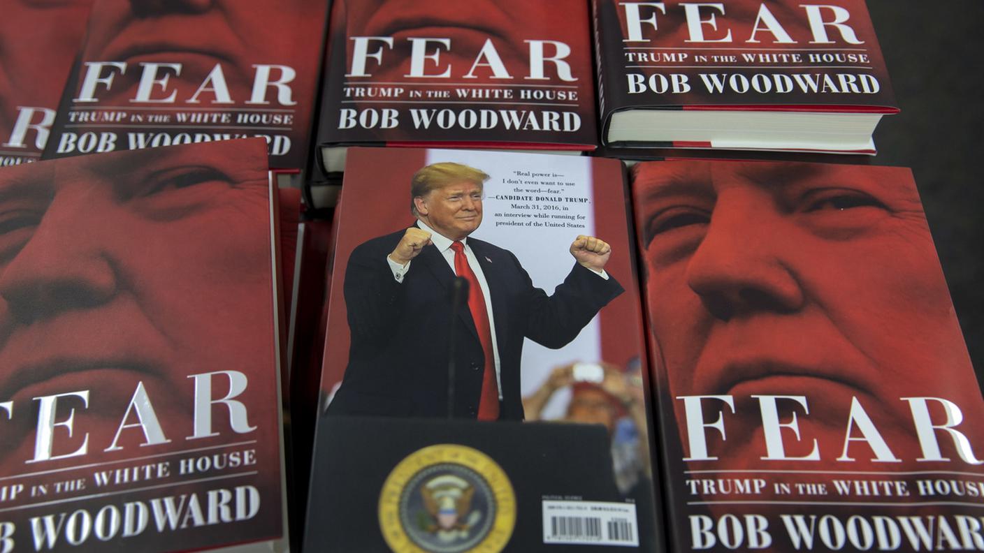 Trump sulla copertina di "Fear", di Bob Woodward
