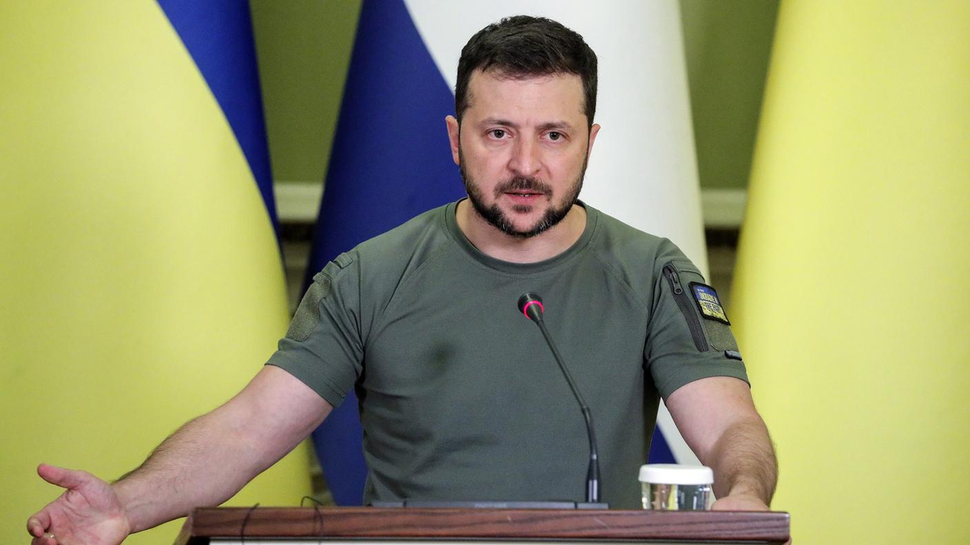 Il presidente ucraino Volodymyr Zelensky