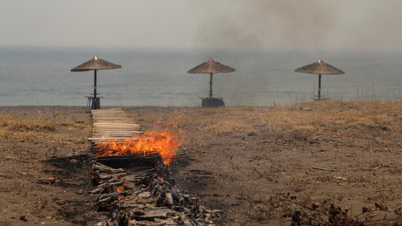 Incendio Lesbo Grecia