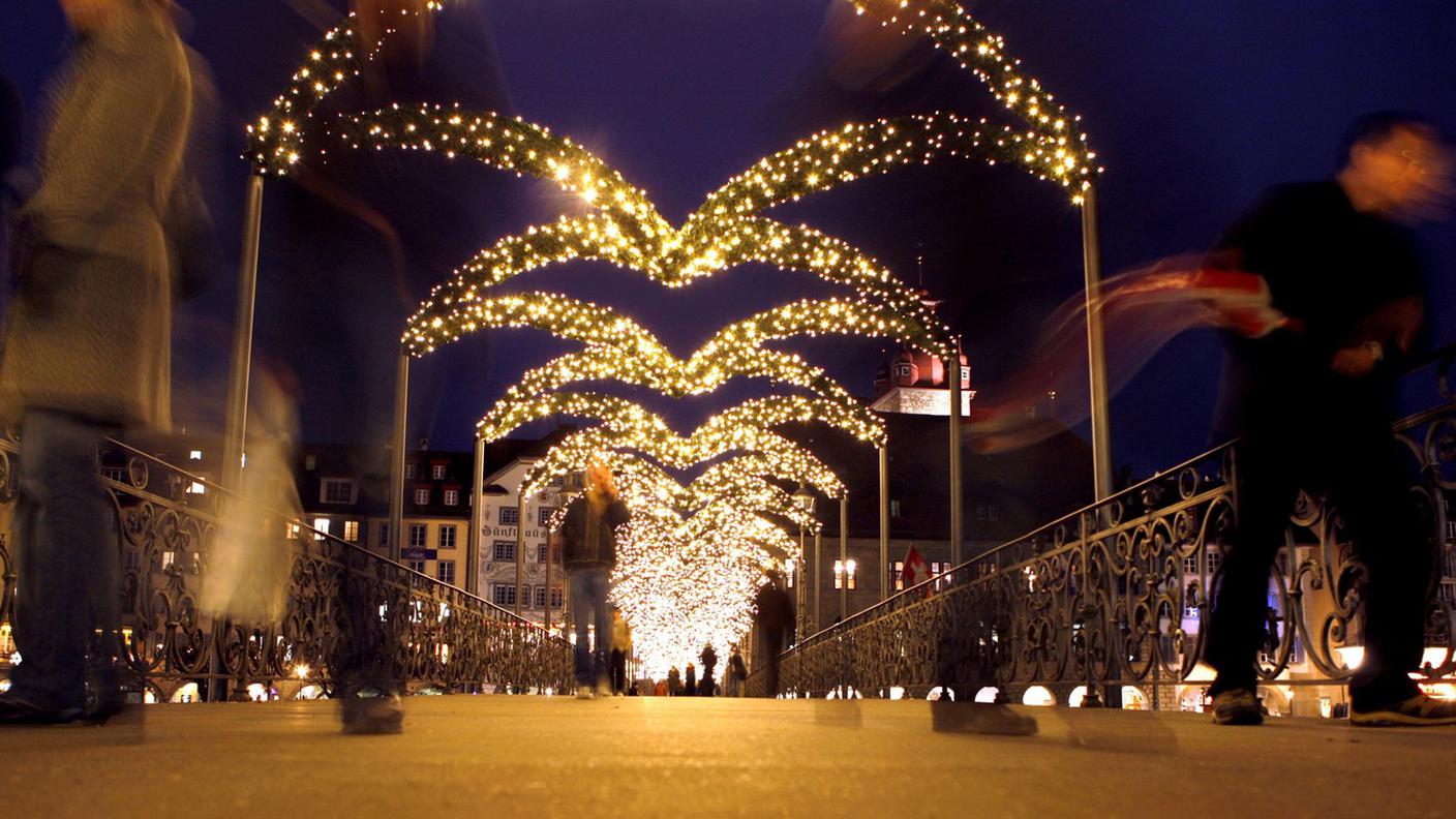 A Lucerna il periodo di Natale durerà una settimana in meno