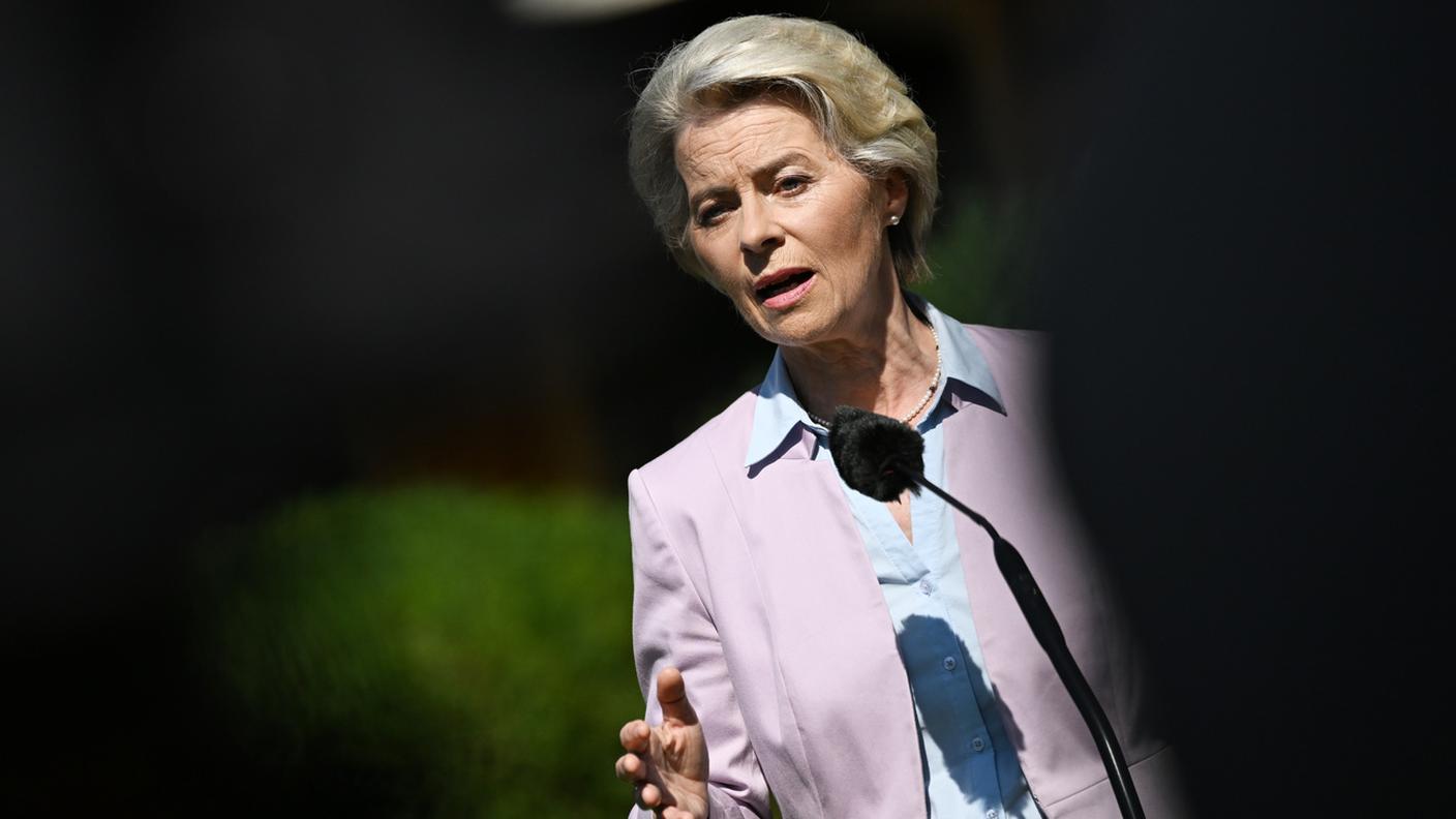 La presidente della commissione UE, Ursula von der Leyen
