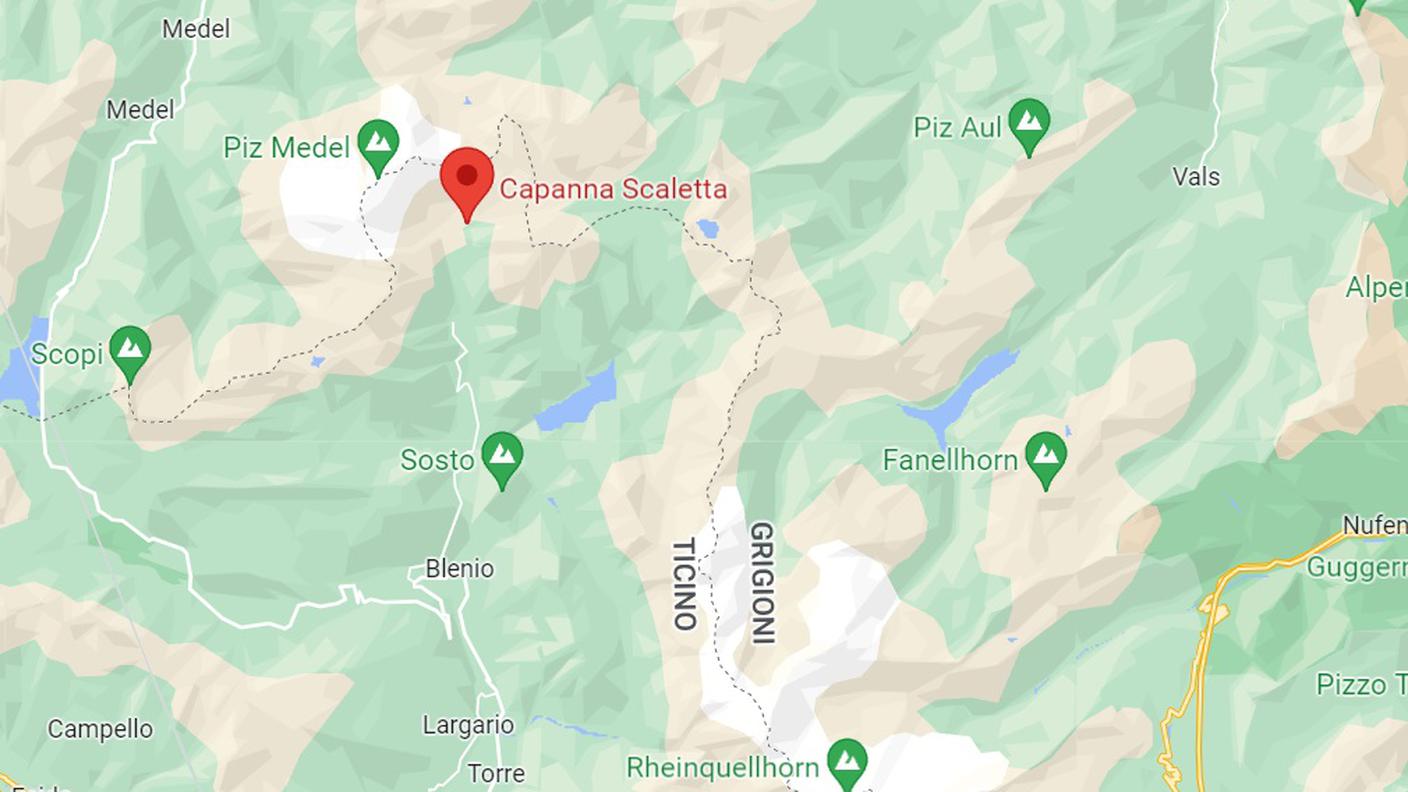 La zona della capanna Scaletta