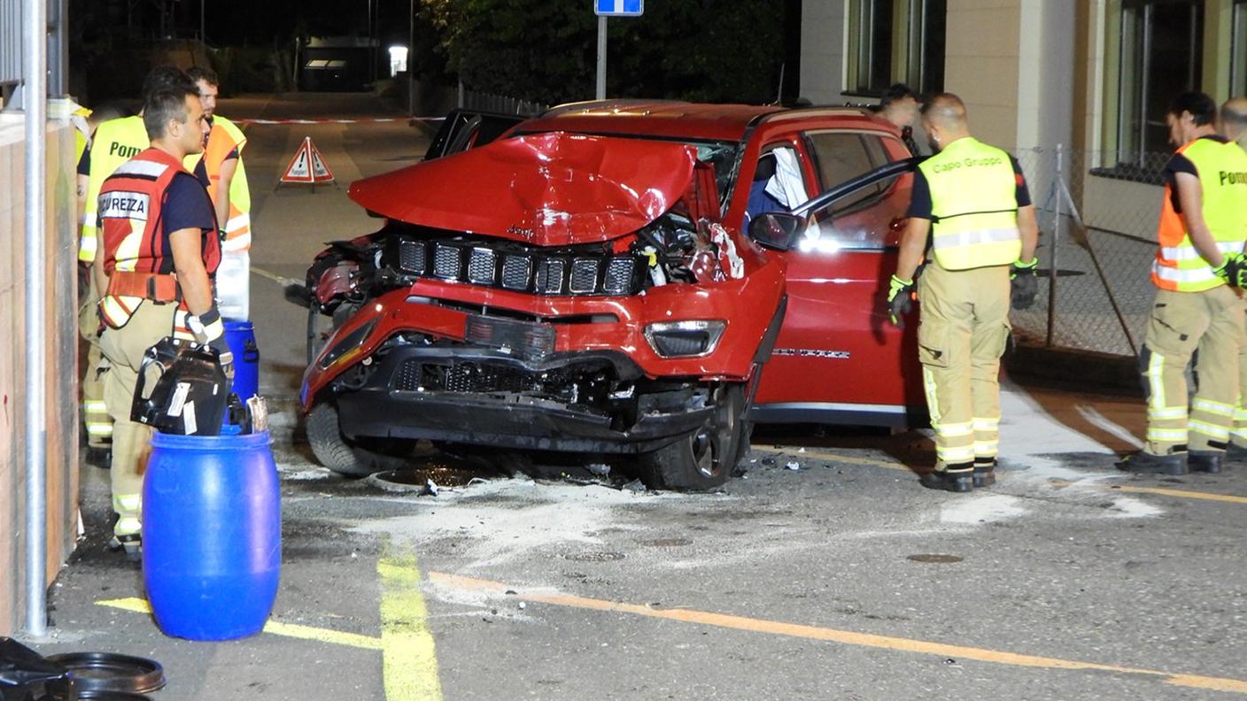 Il veicolo coinvolto nell'incidente 