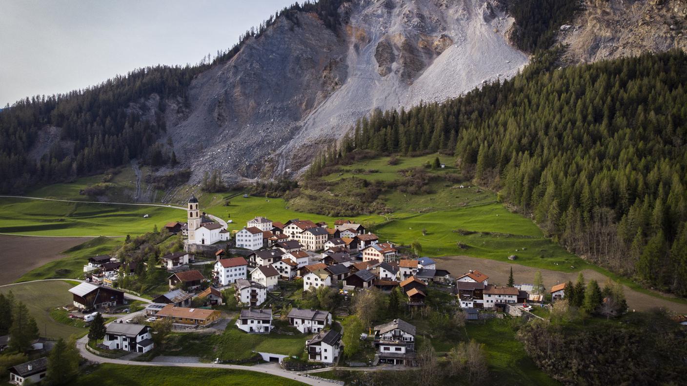La frana che minaccia Brienz (GR)