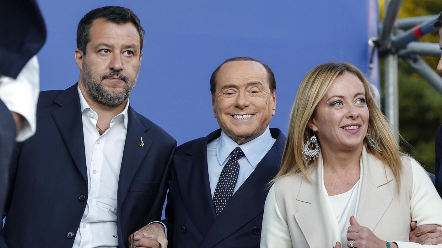 Matteo Salvini, Silvio Berlusconi, Giorgia Meloni