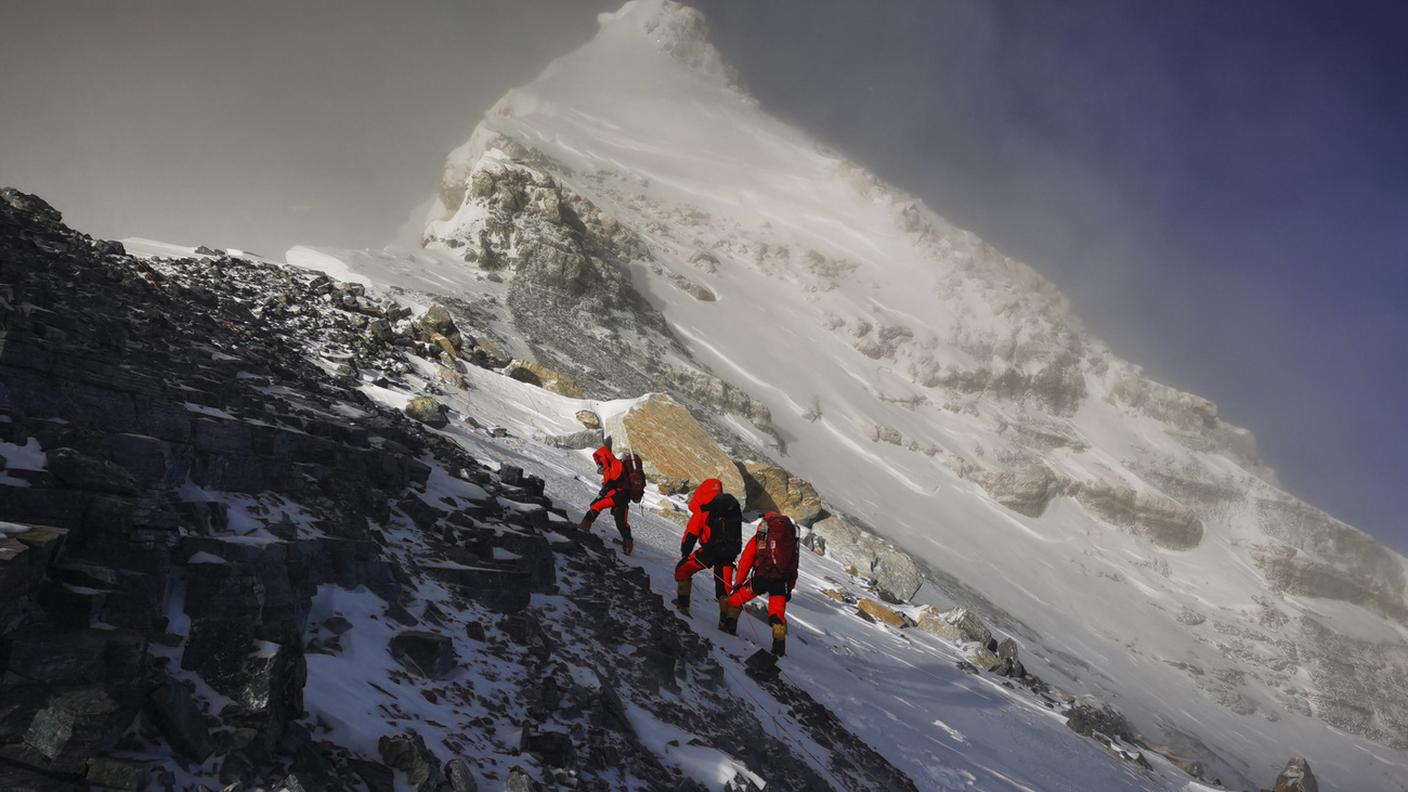 Spedizione sull'Everest (immagine d'archivio)