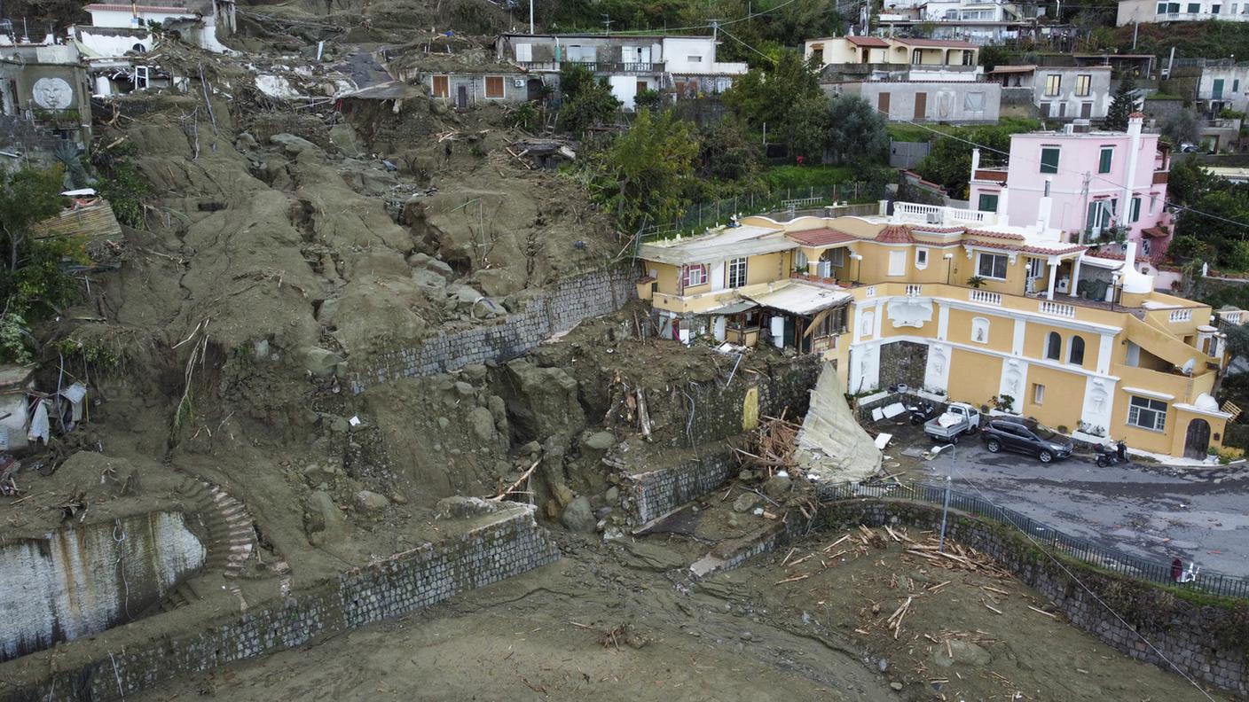Casamicciola, una foto del luogo del disastro