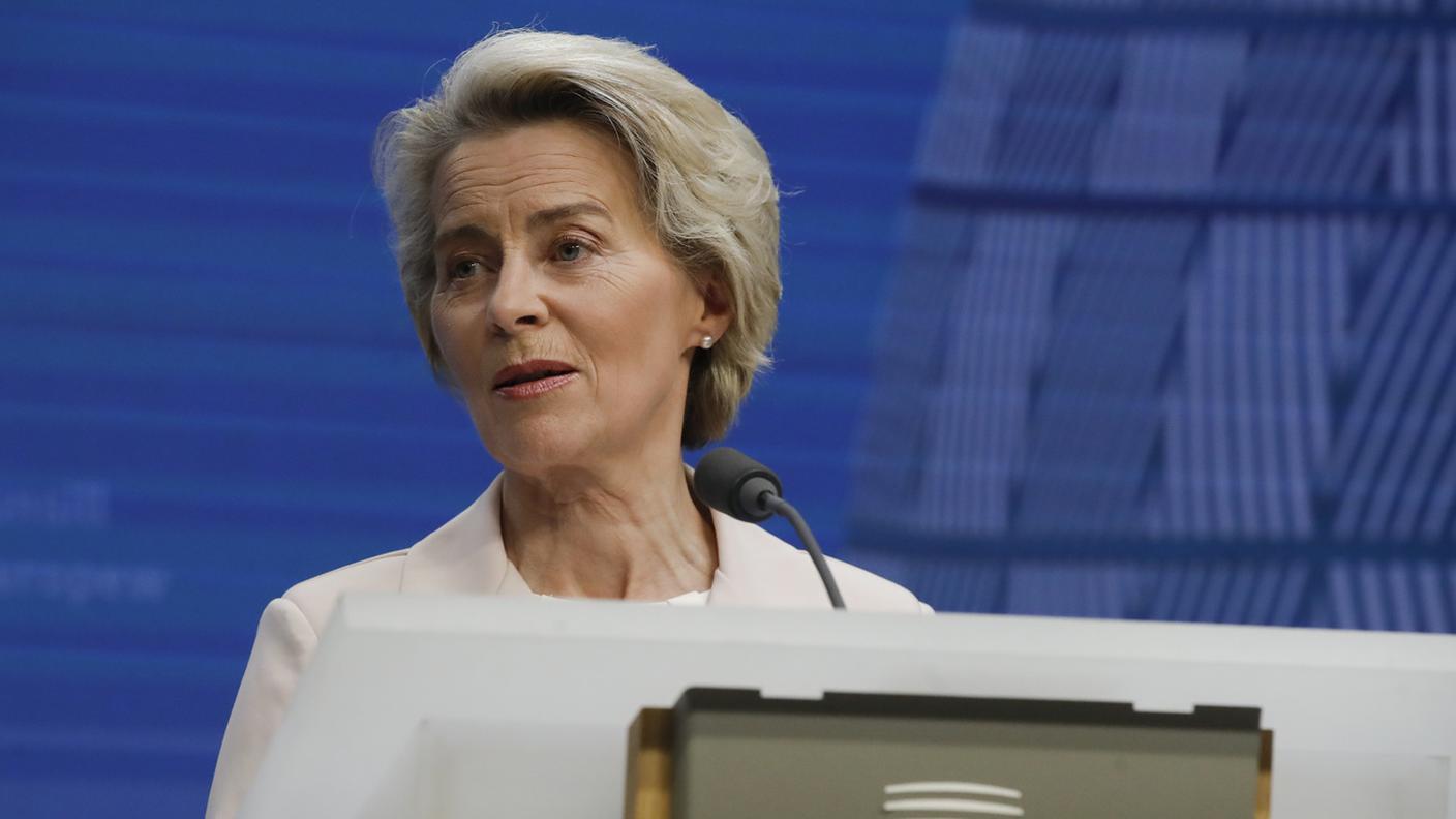 La presidente della Commissione UE, Ursula von der Leyen