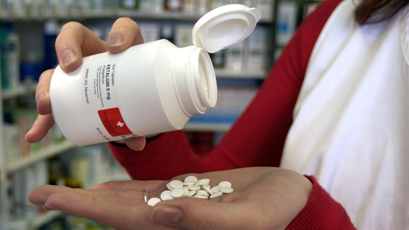 Un flacone di Ketalgin per la terapia sostitutiva con metadone