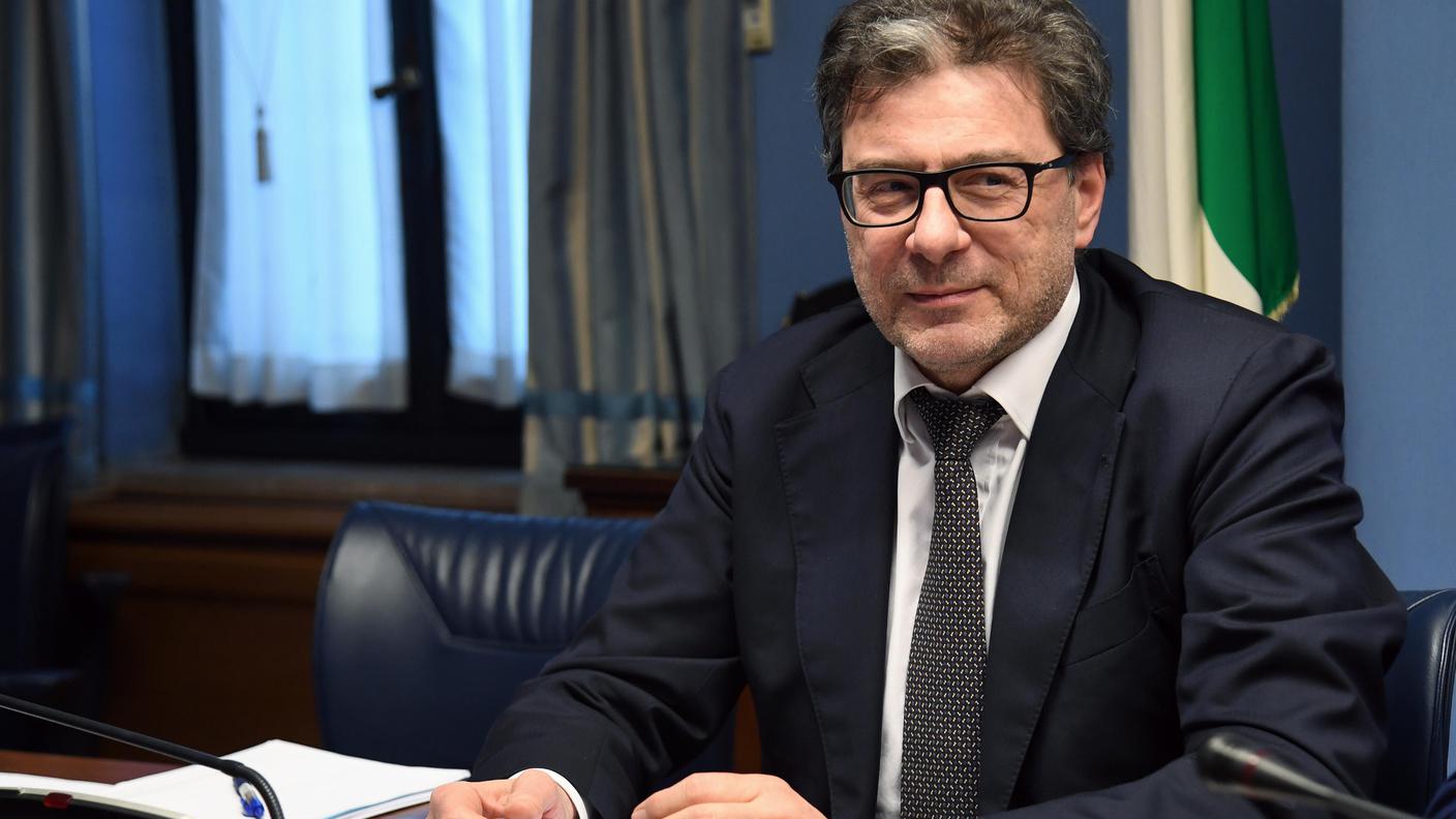 Il ministro italiano dell'economia e delle finanze Giancarlo Giorgetti