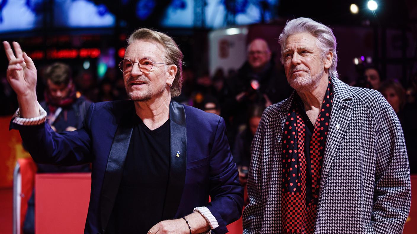 Bono e Adam Clayton a Berlino