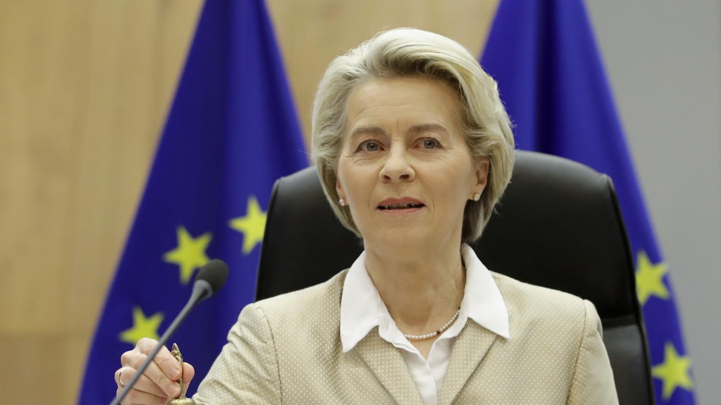 La presidente della Commissione europea, Ursula Von der Leyen