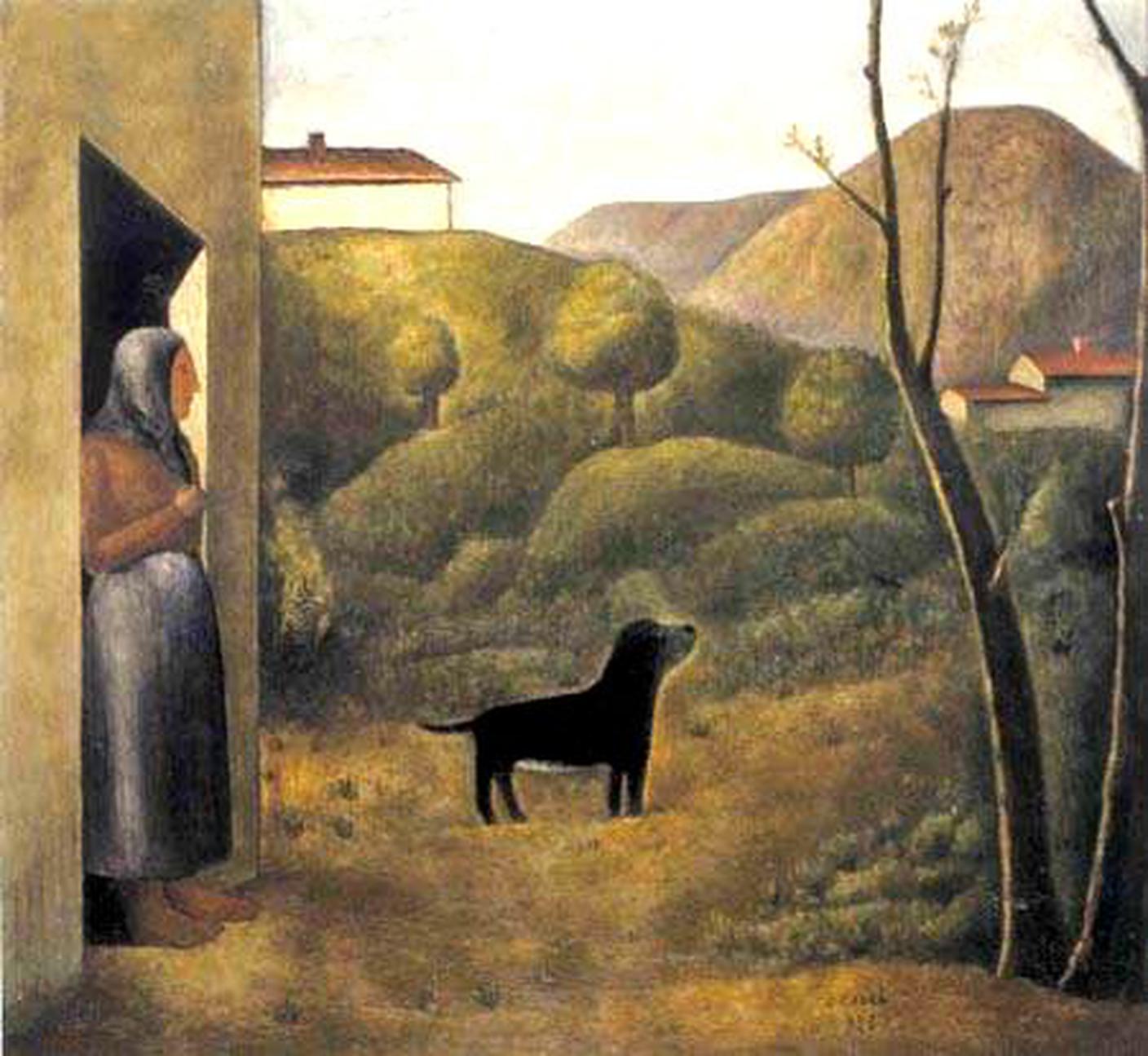 Carlo Carrà, L'attesa , 1926