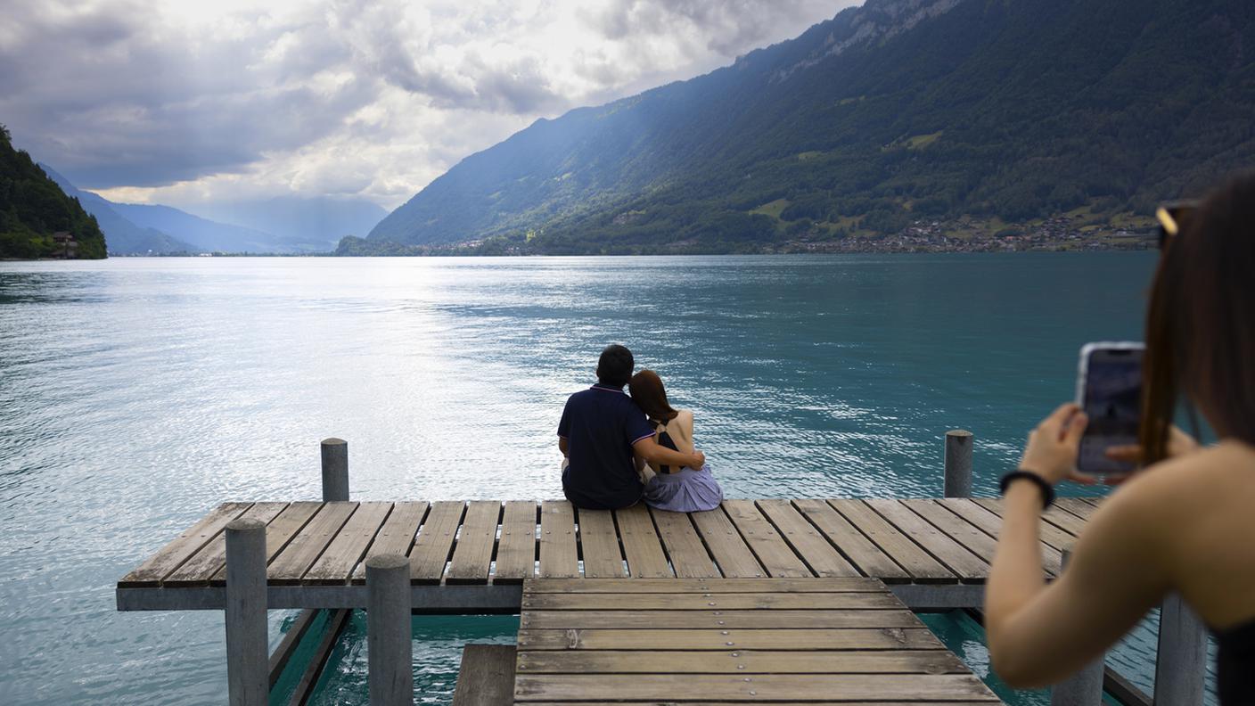 Un paesaggio svizzero decisamente romantico