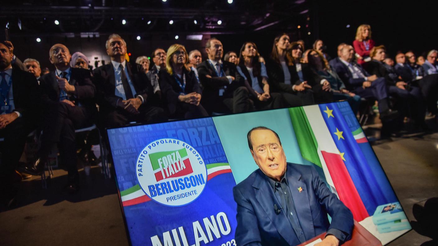 Silvio Berlusconi in video alla convention di Forza Italia