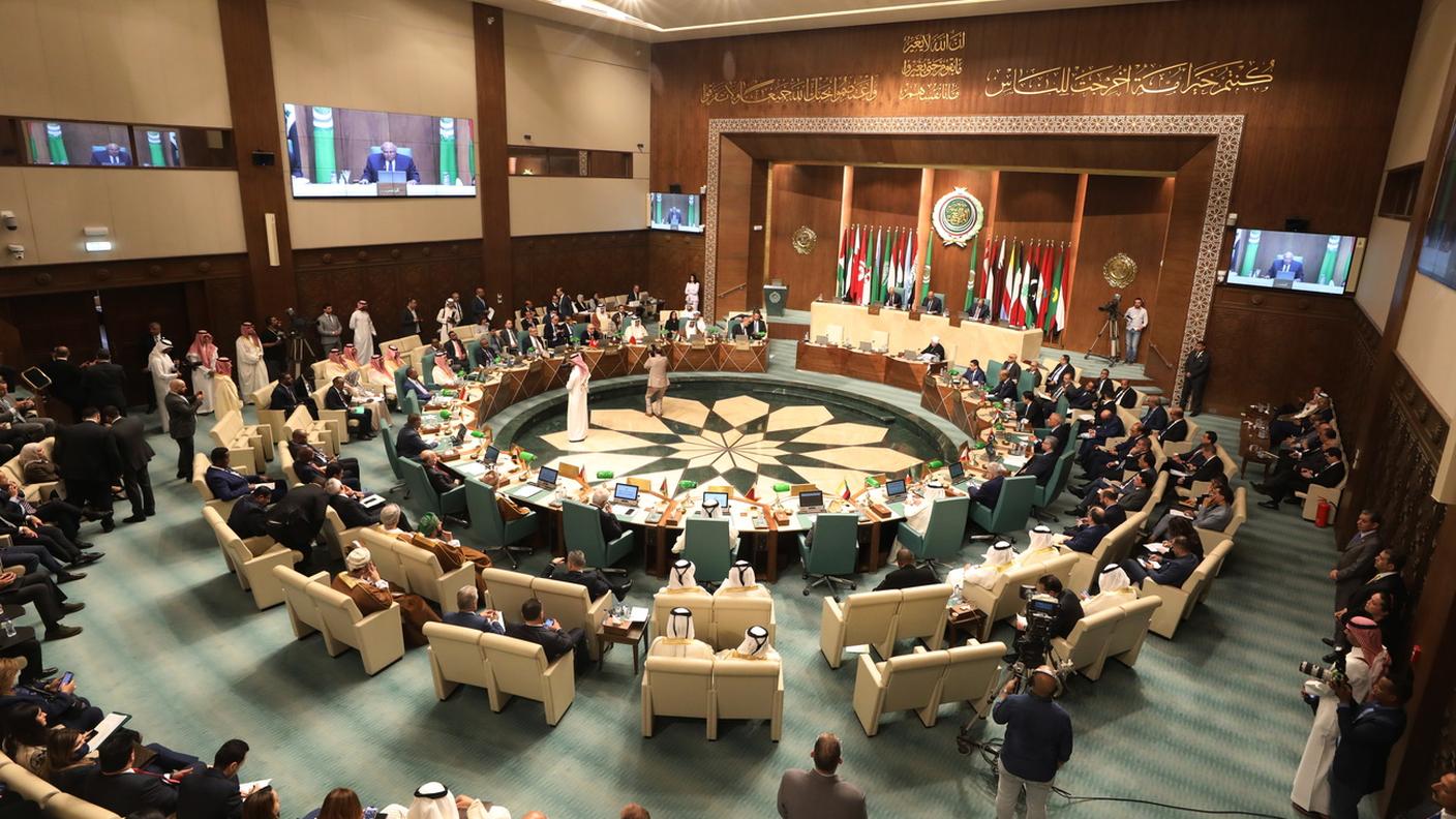 La riunione d'emergenza dei ministri degli Esteri della Lega Araba al Cairo, Egitto, 07 maggio 2023