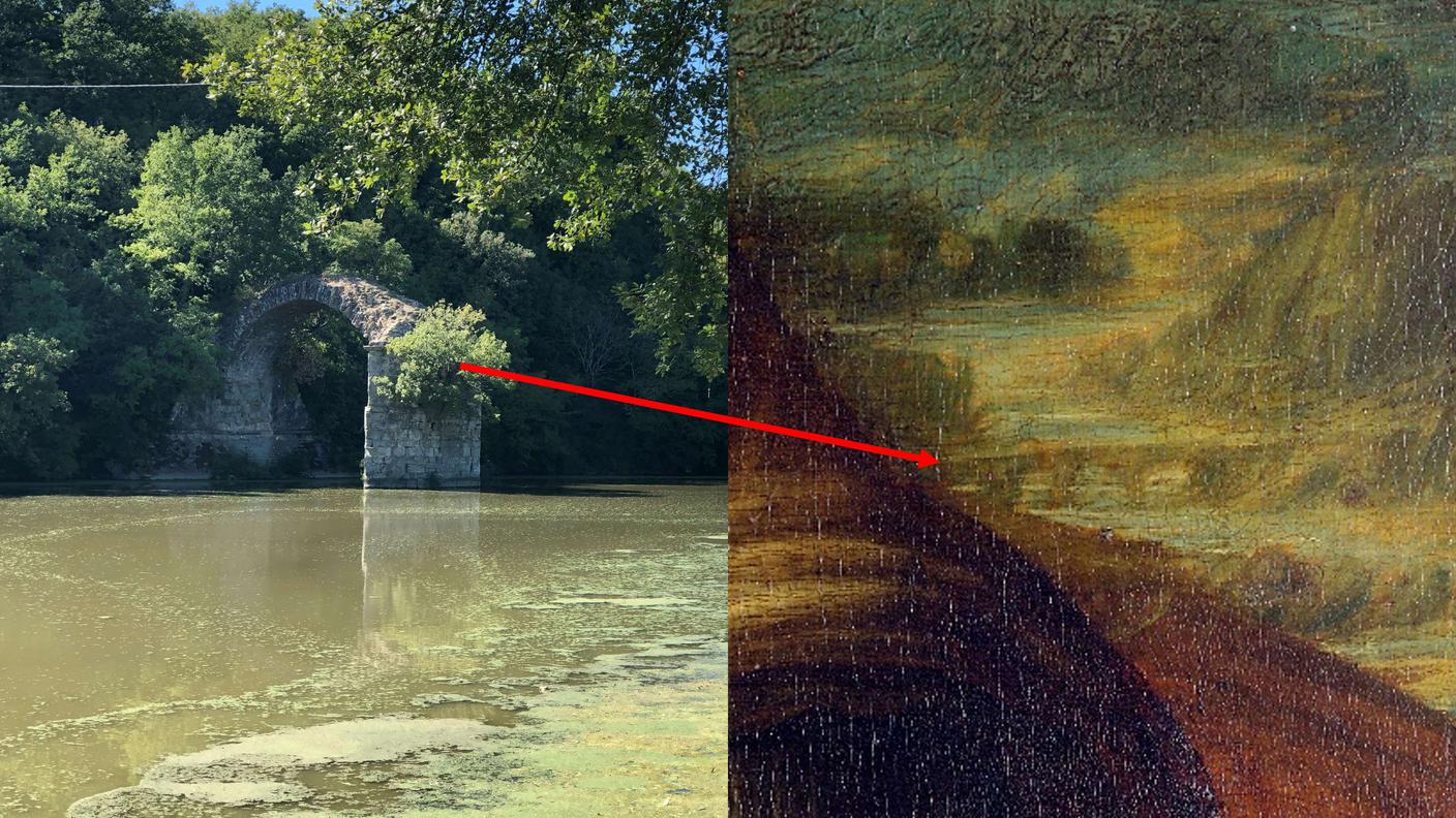 La corrispondenza fra il ponte Romito e le morfologie dell'Arno