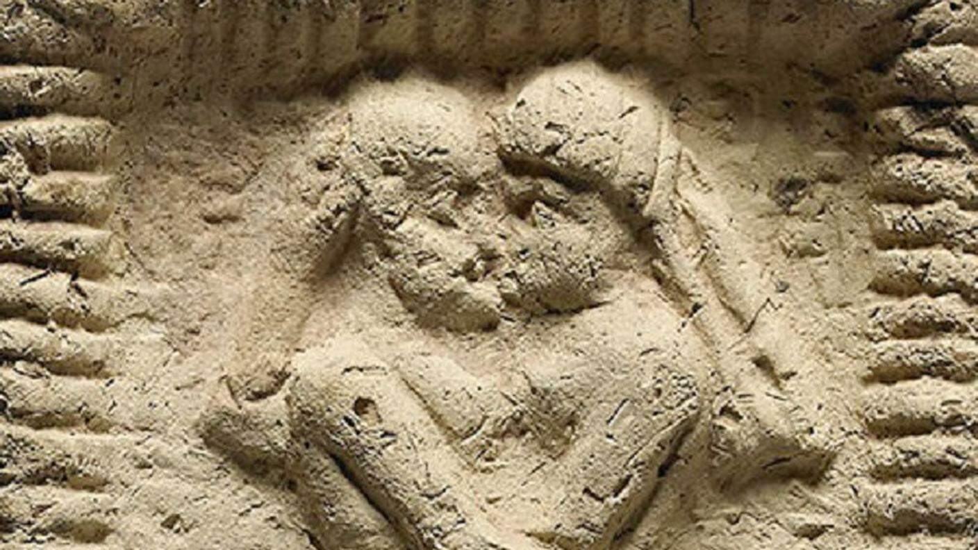 Particolare del bassorilievo babilonese del 1'800 a.C.