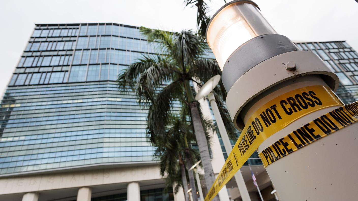 Lo stabile del tribunale di Miami dove deve presentarsi Donald Trump martedì dopo l'incriminazione