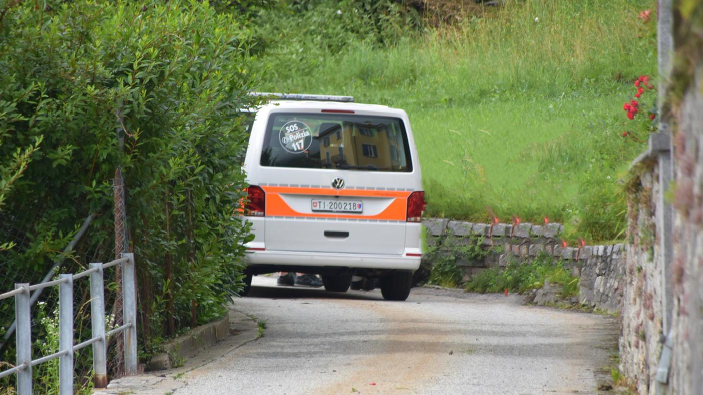 La polizia intervenuta sul luogo dell'incidente