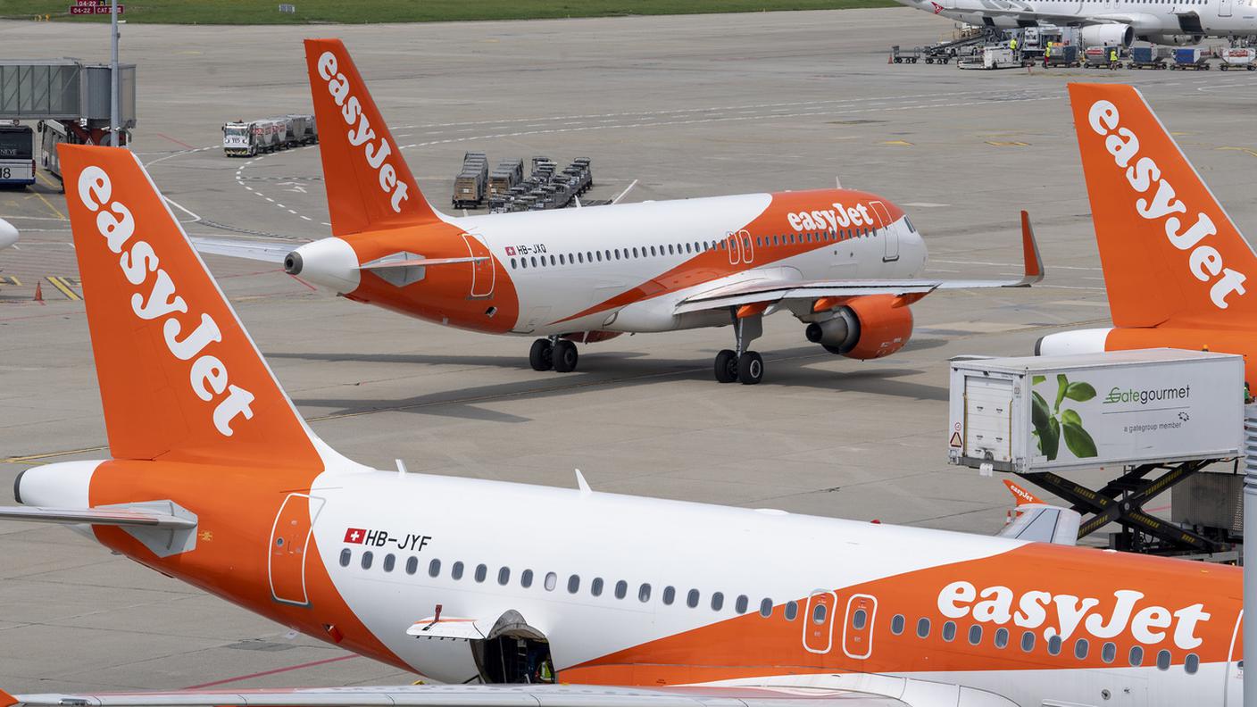 Aerei EasyJet all'aeroporto di Ginevra