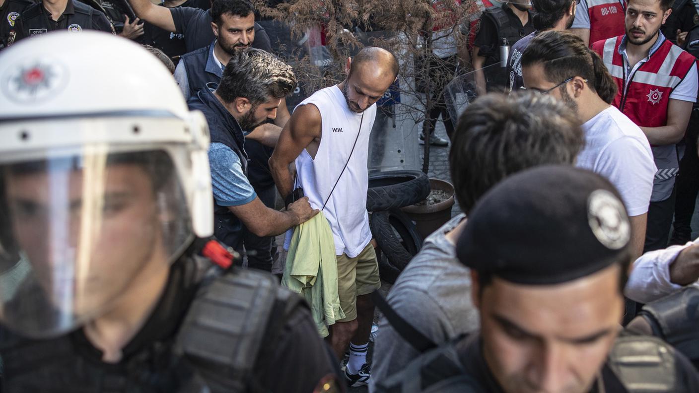 Arresti in Turchia per chi manifestava
