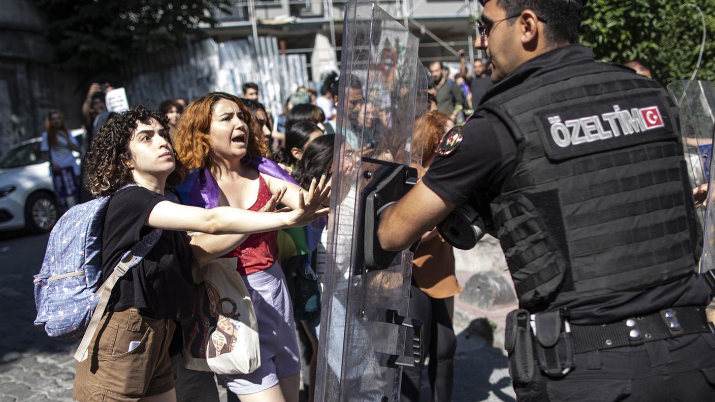 Gli scontri ad Istanbul