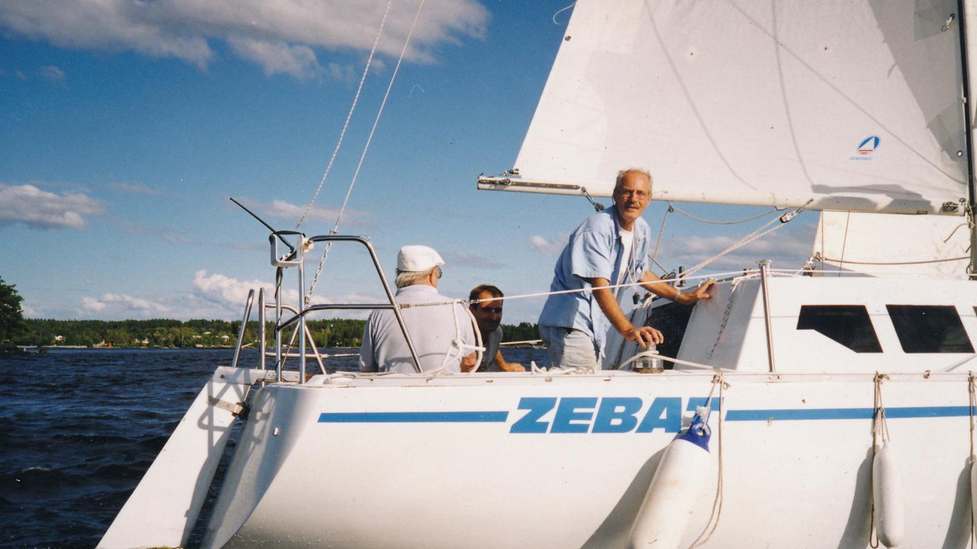 CLaudio Zeberg in barca