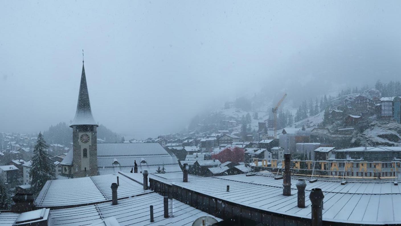 Il limite della neve si è abbassato fino ai 1'600 metri di Zermatt