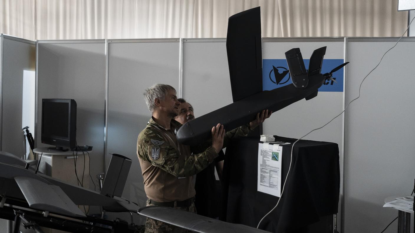 Un drone presentato a Kiev