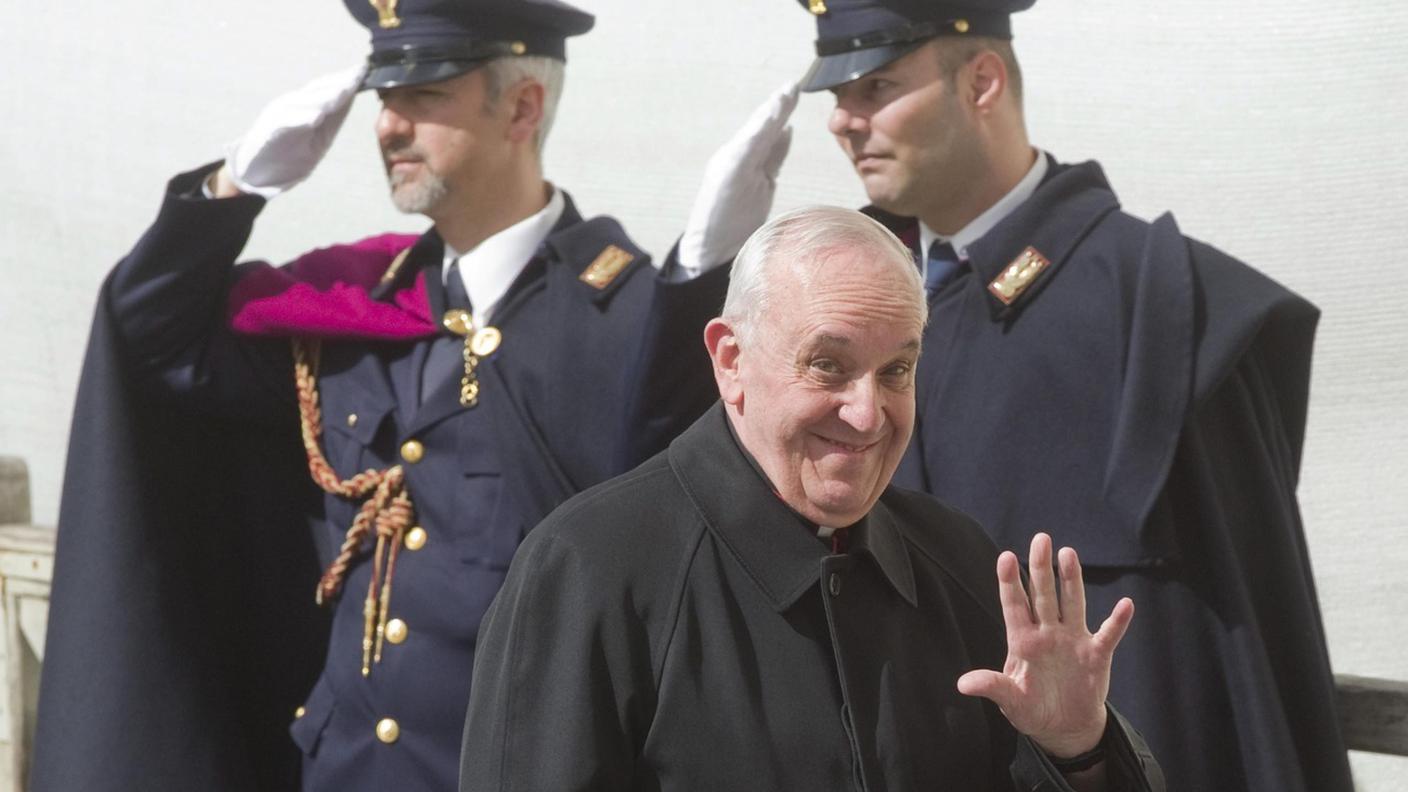 Prima del conclave: due giorni dopo questa immagine sarebbe diventato Papa