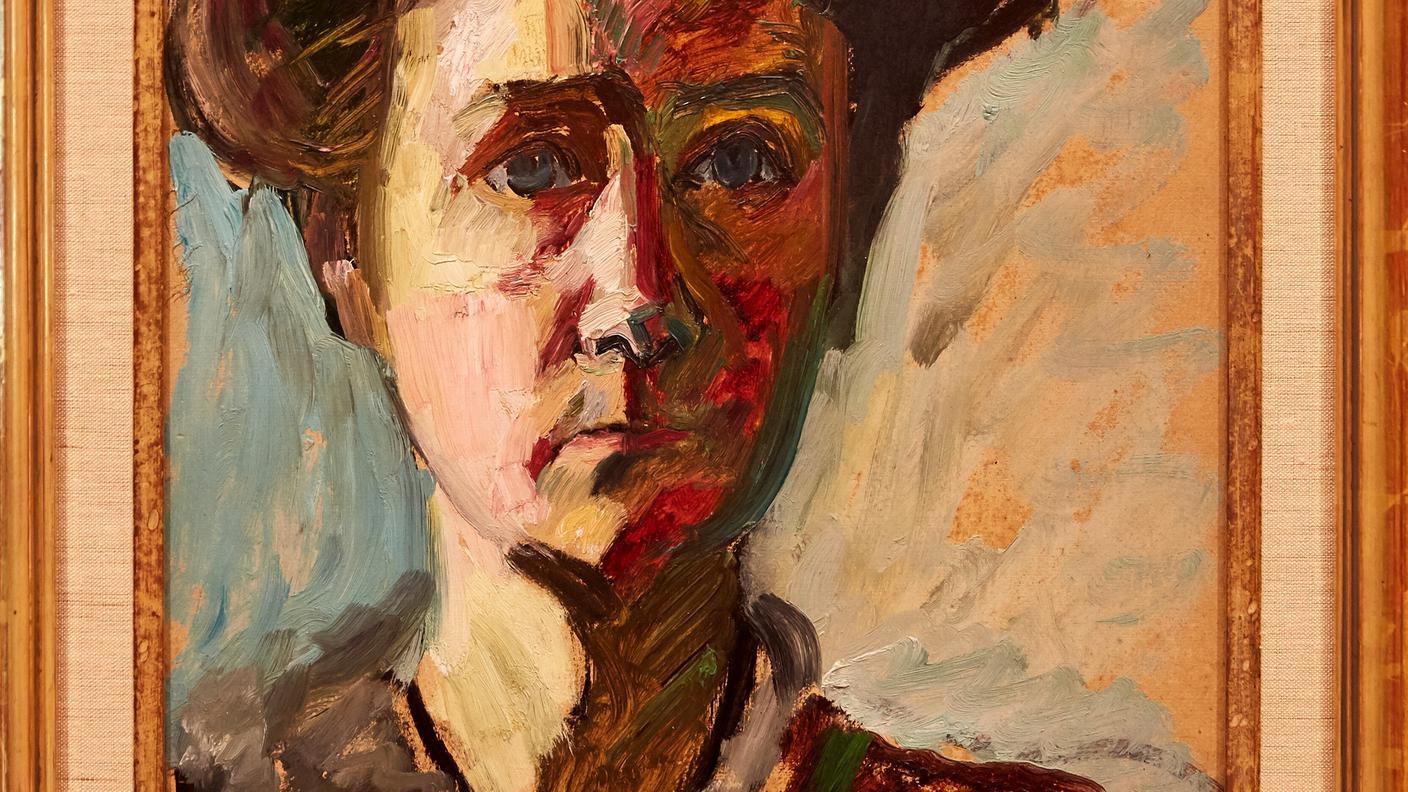 Gabriele Münter, Autoritratto 1908