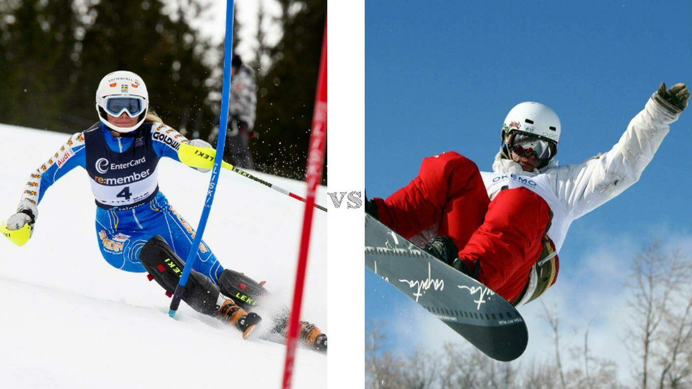 Sci vs snowboard