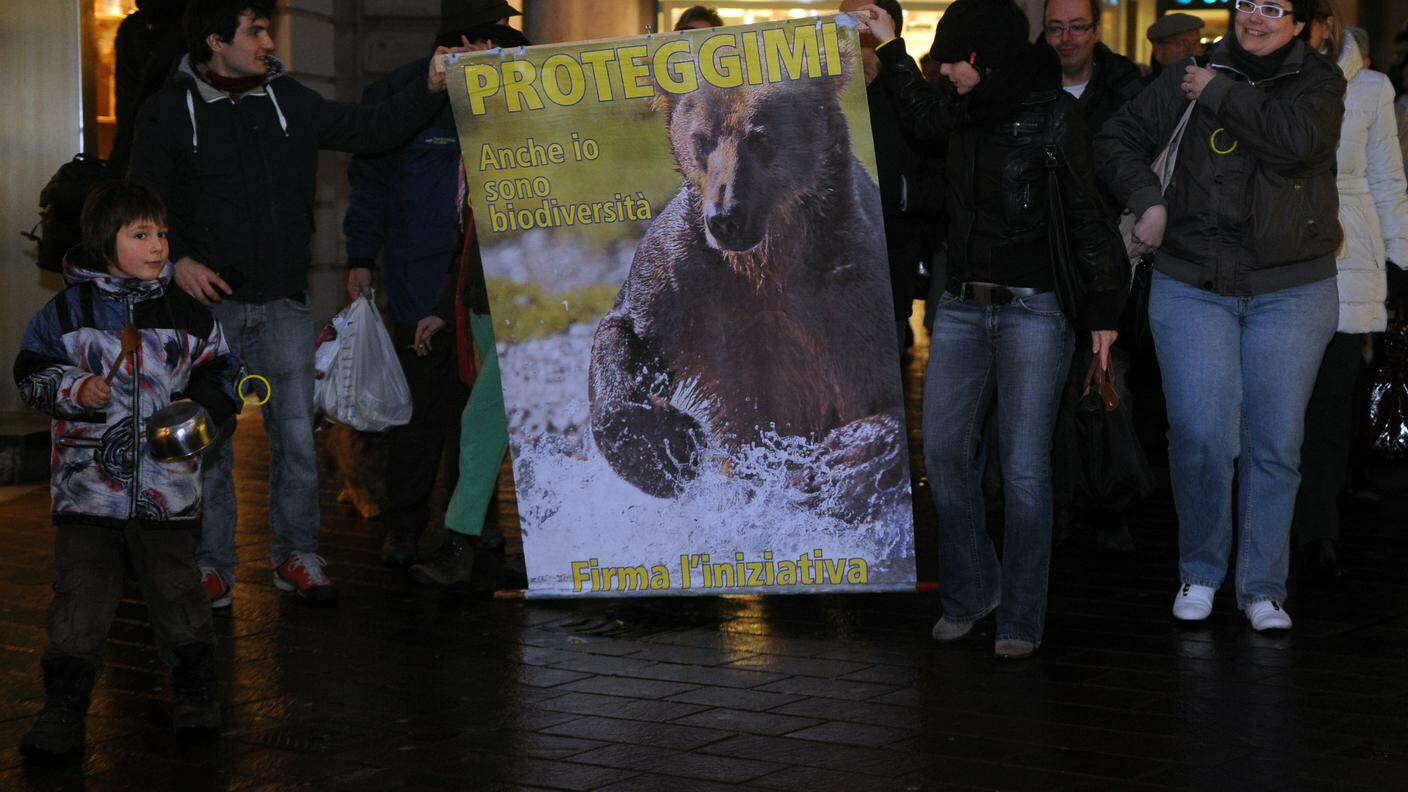 Corteo di solidarietà, Lugano, marzo 2013 (foto Tipress)