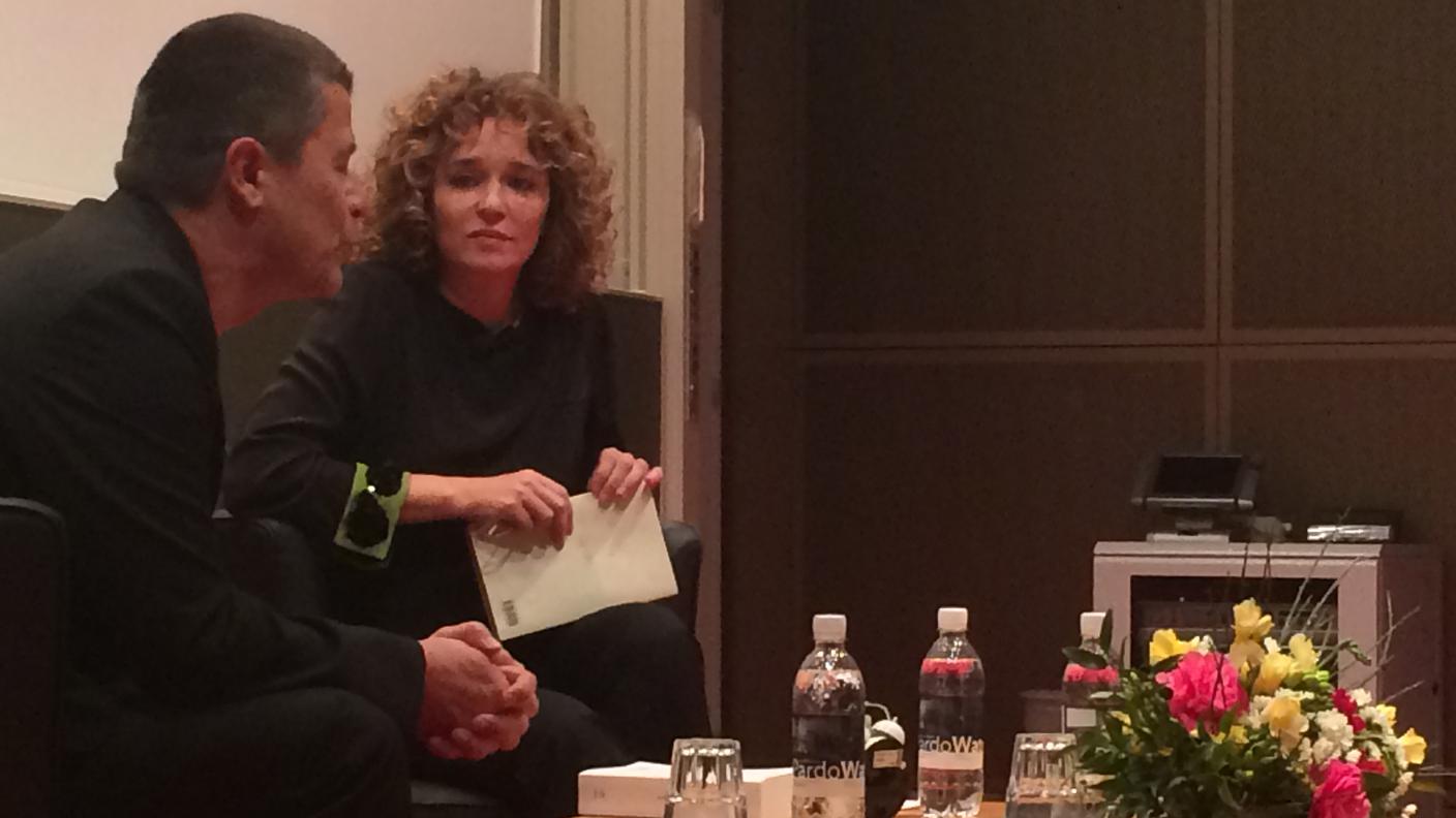 Valeria Golino con Emmanuel Carrère a Ascona