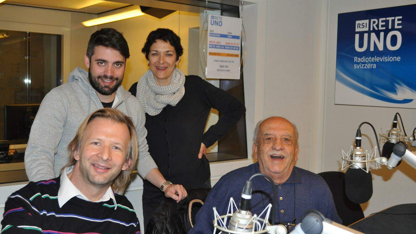 Nanni Svampa e Luca Maciacchini con Aldina Crespi e Nicolò Casolini