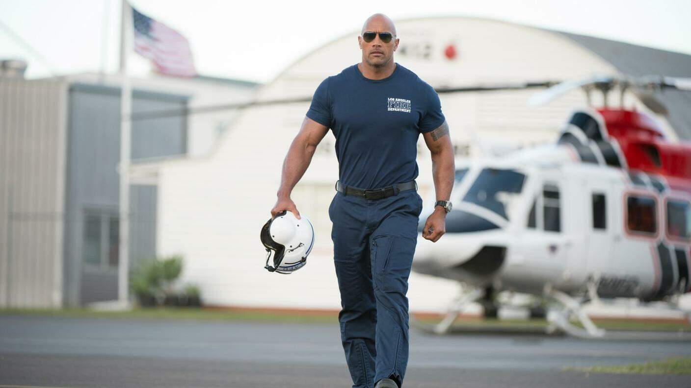 Dwayne The Rock Johnson elicotterista in San Andreas 