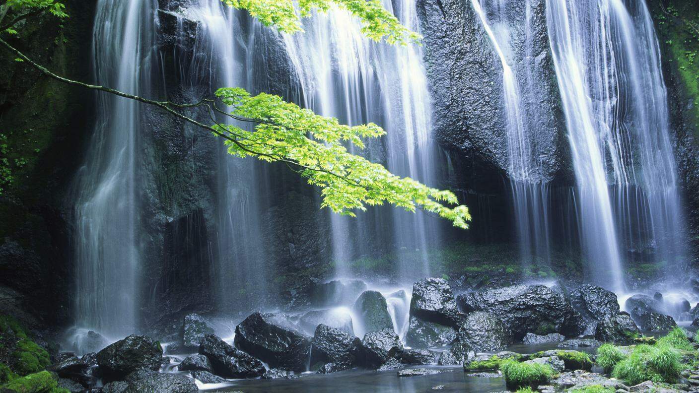 Cascata, Natura, Acqua, Cascata d'acqua, Zen, Acqua minerale, Giappone, Paesaggio