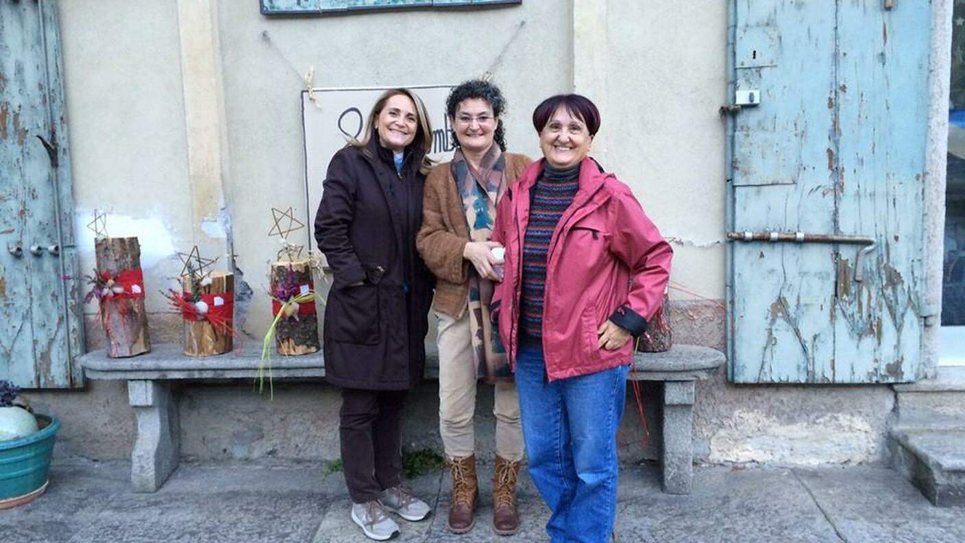 Alla casa dell'artigianato di Dongio con Paola Toschini e Bruna Conceprio